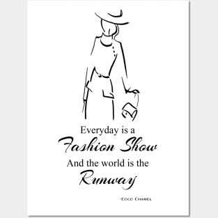 Coco “Everyday is a fashion show and the world is the runway” Posters and Art